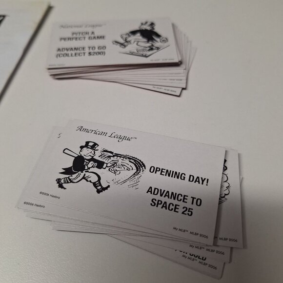 Monopoly My MLB 2006 Board Game Replacement Deed Cards Instructions Blank Custom - Picture 5 of 8